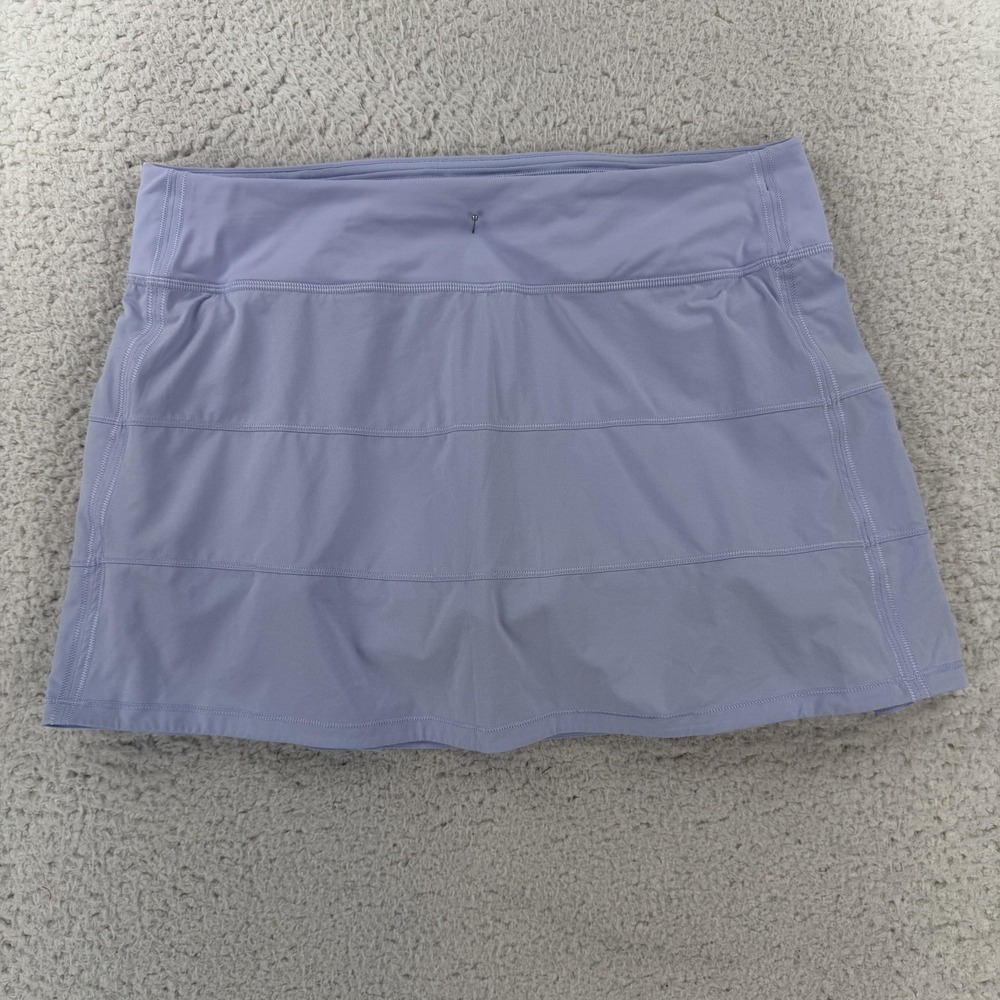 Lululemon Pace Rival Skirt Womens 10 Tall Purple Running Athletic Lined Skort